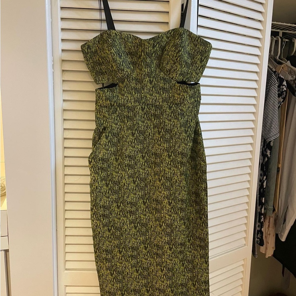Jonathan Simkhai Cutout Dress - Yellow/Black